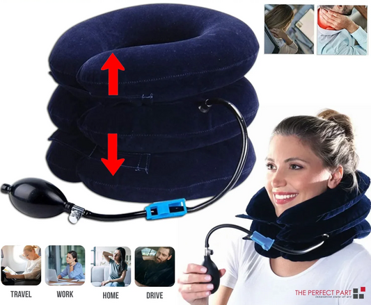 Cervical Neck Traction Device Collar Brace Support Pain Relief Stretcher Therapy